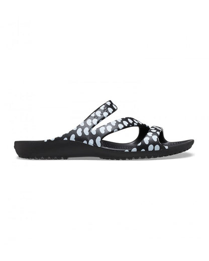 Women-Crocs-Kadee Sandal 207577-066 Black/White-UK-9