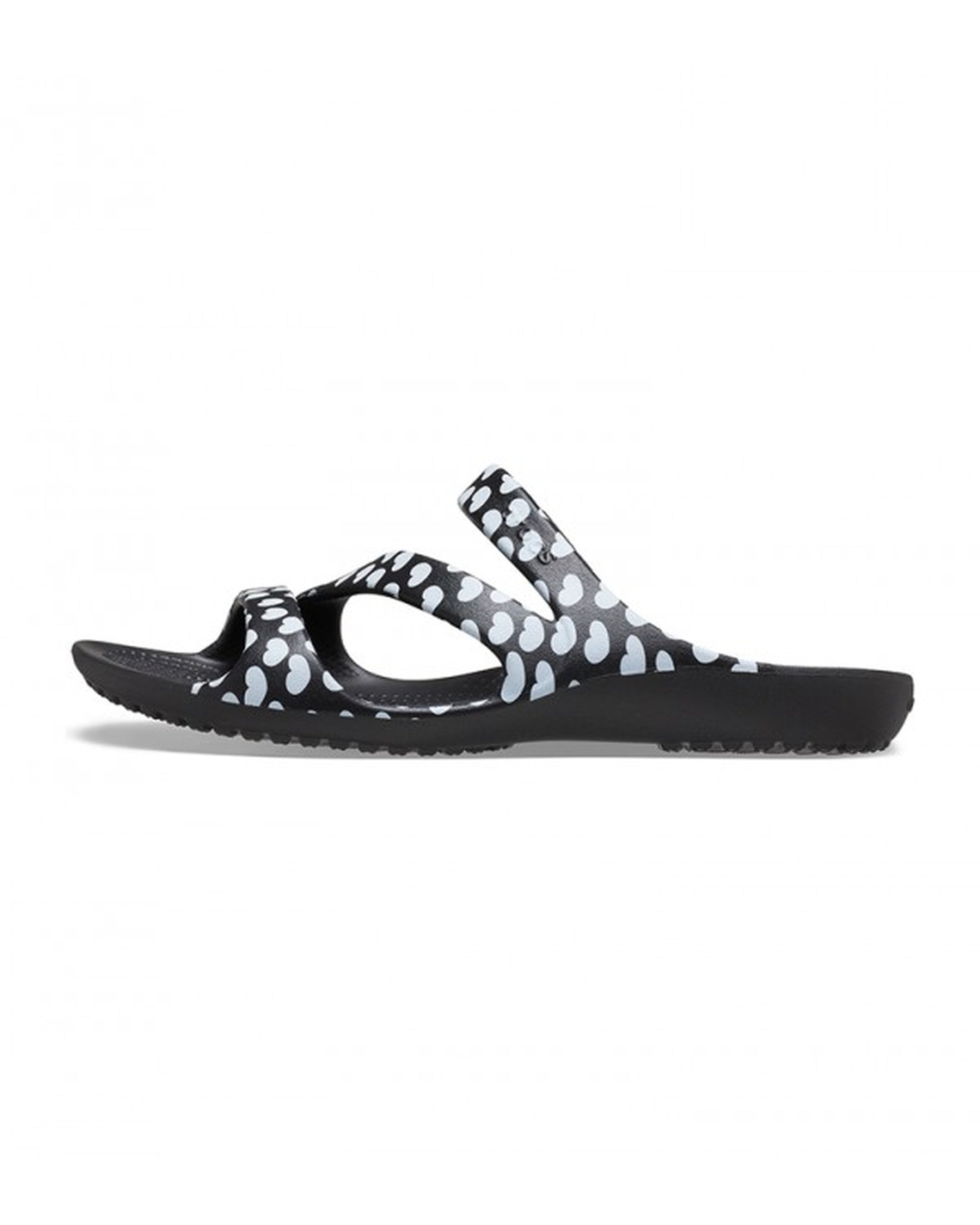 Women-Crocs-Kadee Sandal 207577-066 Black/White-UK-9