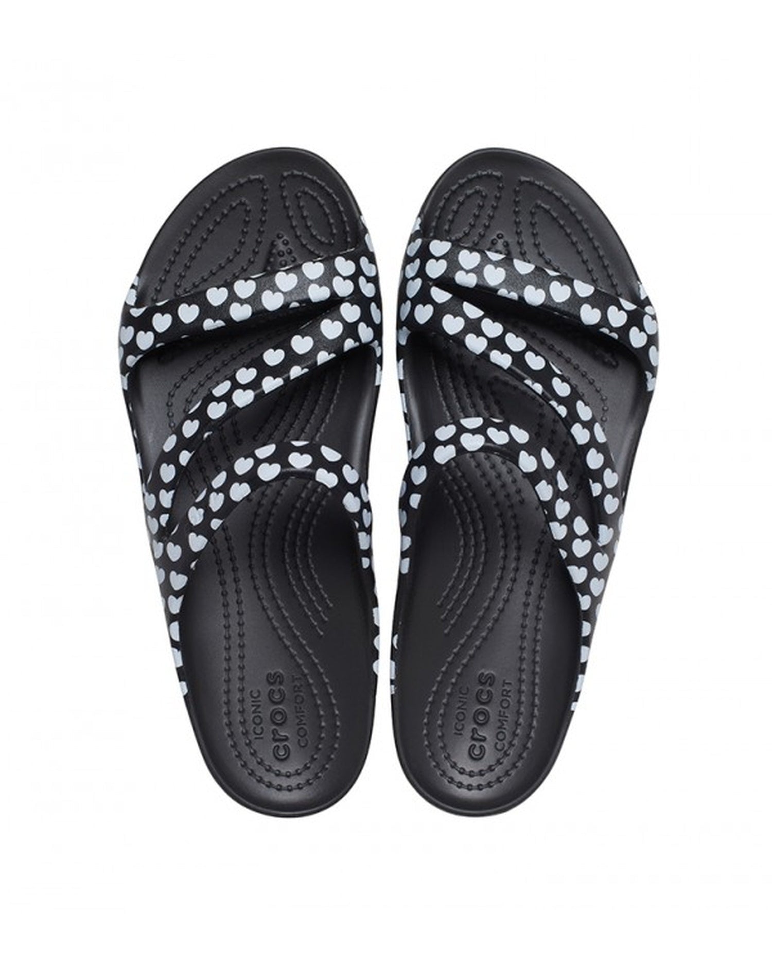 Women-Crocs-Kadee Sandal 207577-066 Black/White-UK-9