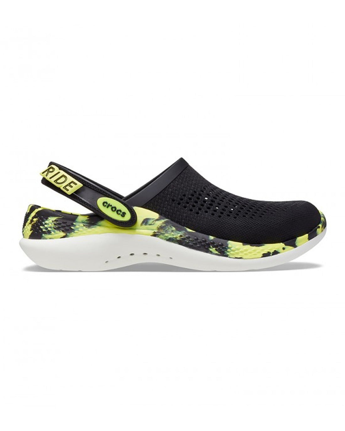 Crocs LiteRide Clog — Men, Black/Citrus
