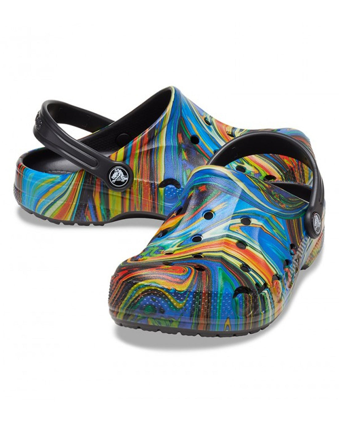 Crocs-Kids Baya Clog 207657-0C4 Black/Multi-7 Years - 20 Cm