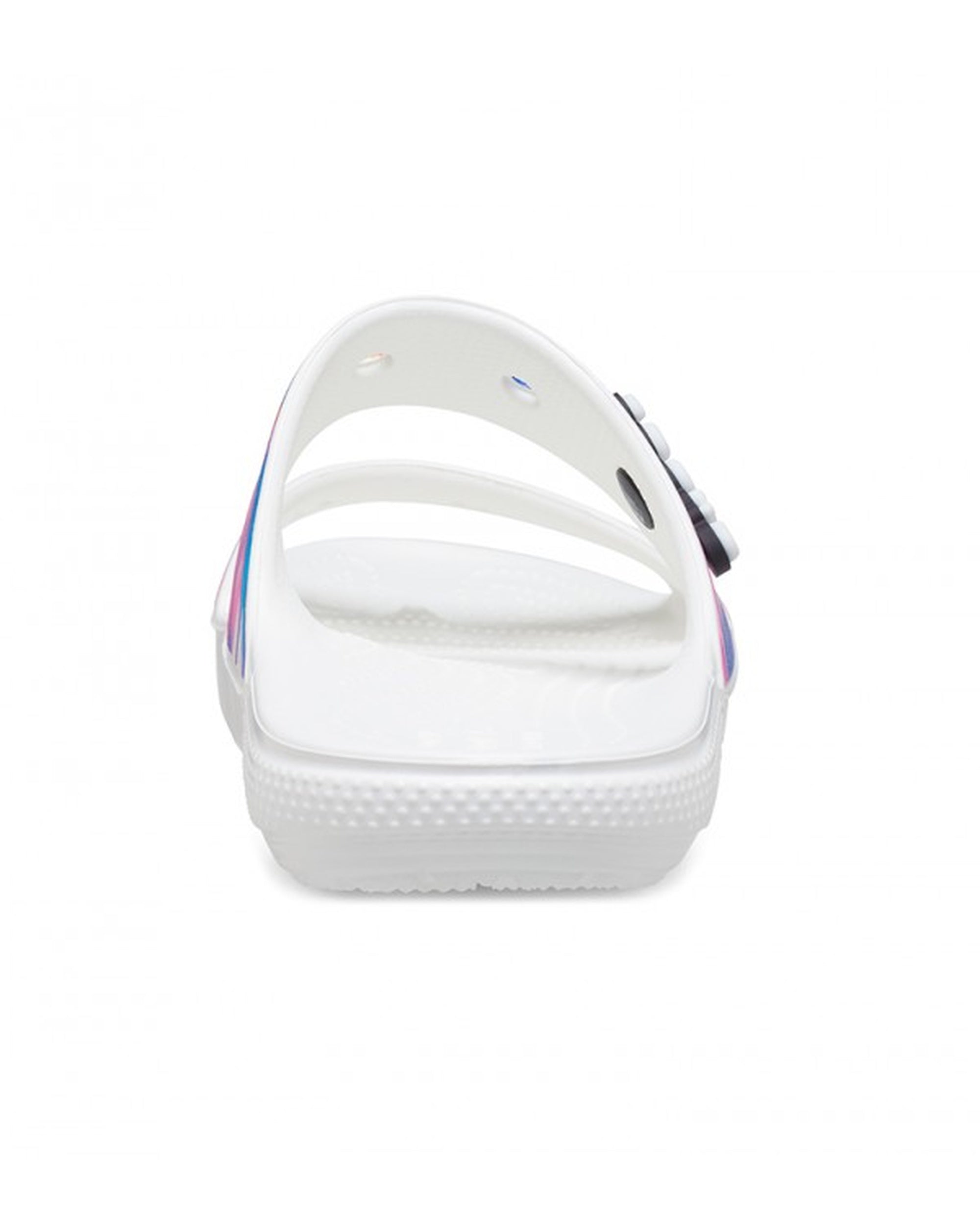 Unisex Adult-Crocs-Classic Sandal 207771-102 White/Pink-UK-14