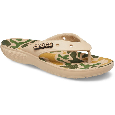 Crocs Classic Flip-Flop — Men, Chai/Camo