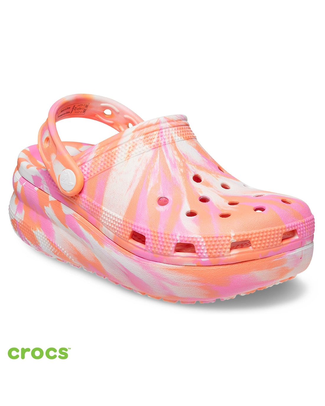 Crocs-Kids Classic Clog 207837-83F Papaya/Multi-7 Years - 20 Cm