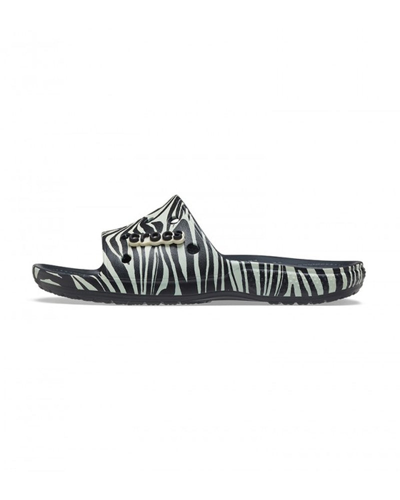 Classic-Slide-Unisex Adult-Black/Zebra Print-207841-0ZG