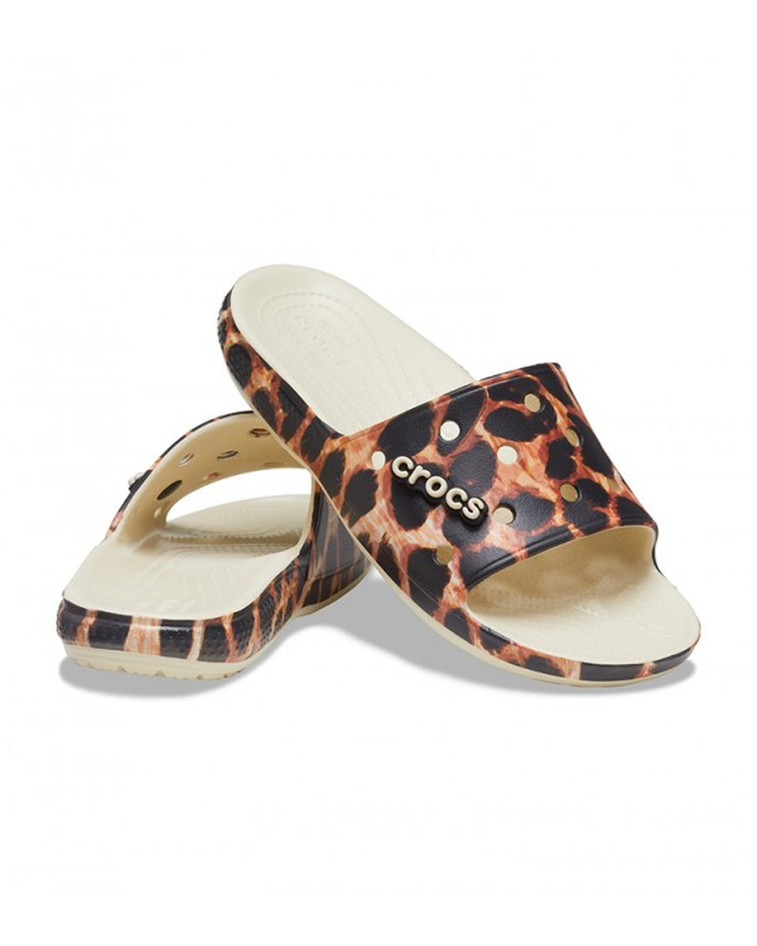 CLASSIC-SLIDE-UNISEX ADULT-BONE/LEOPARD-207841-2Y4