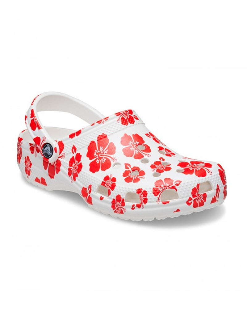 Classic-Clog-Unisex Adult-White/Flame-207849-1AZ