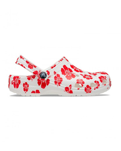 Classic-Clog-Unisex Adult-White/Flame-207849-1AZ