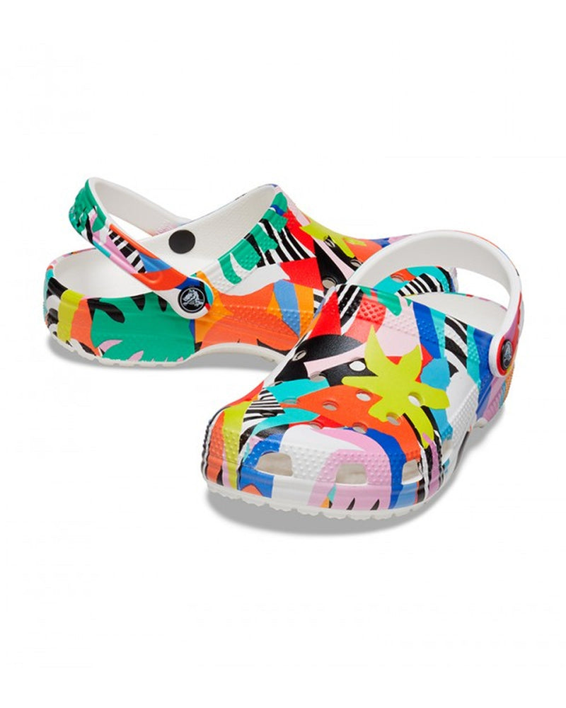 Classic-Clog-Unisex Adult-White/Multi-207849-94S