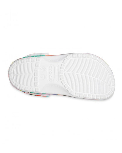 Classic-Clog-Unisex Adult-White/Multi-207849-94S