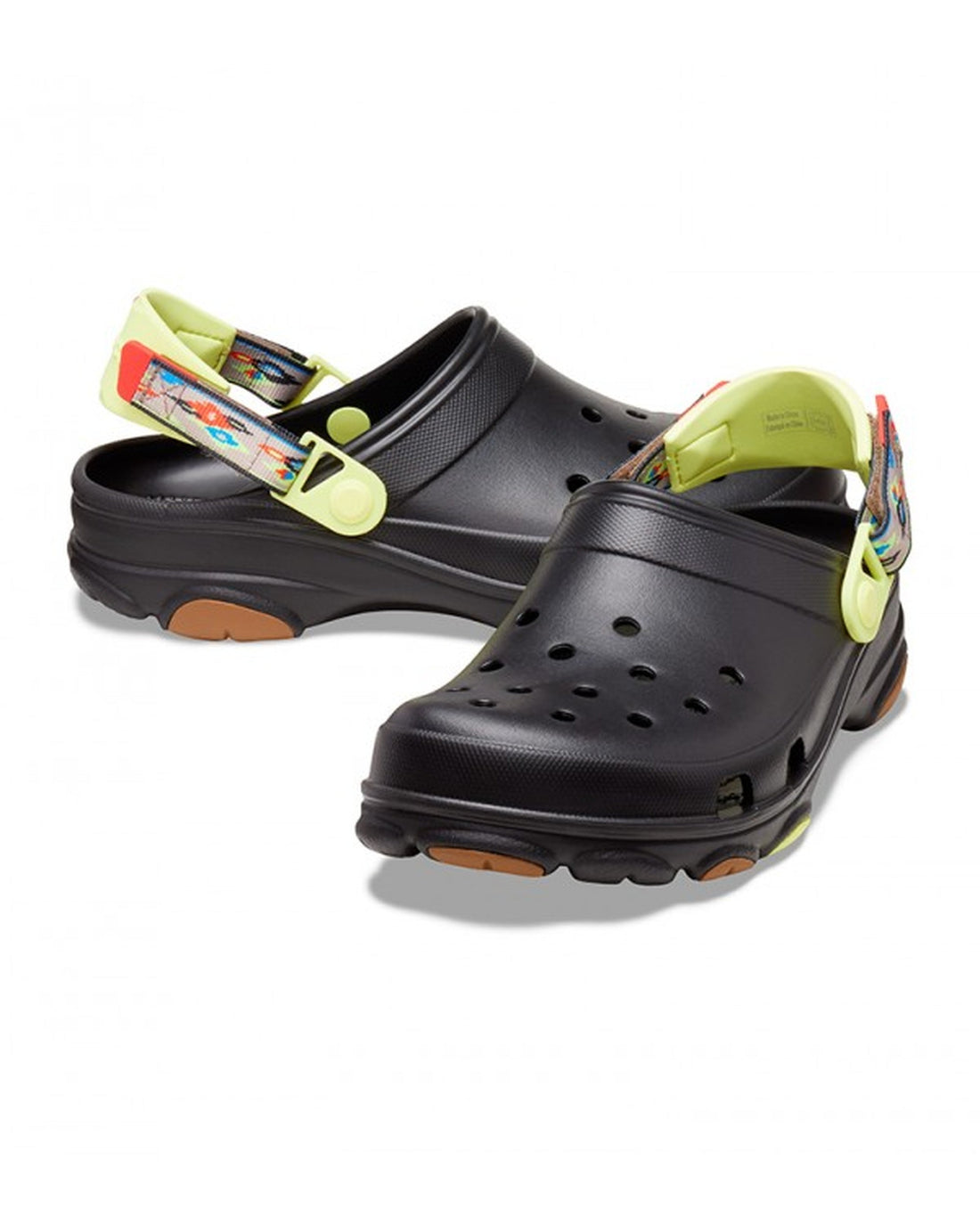 Unisex Adult-Crocs-Classic Clog 208049-0C4 Black/Multi-UK-10
