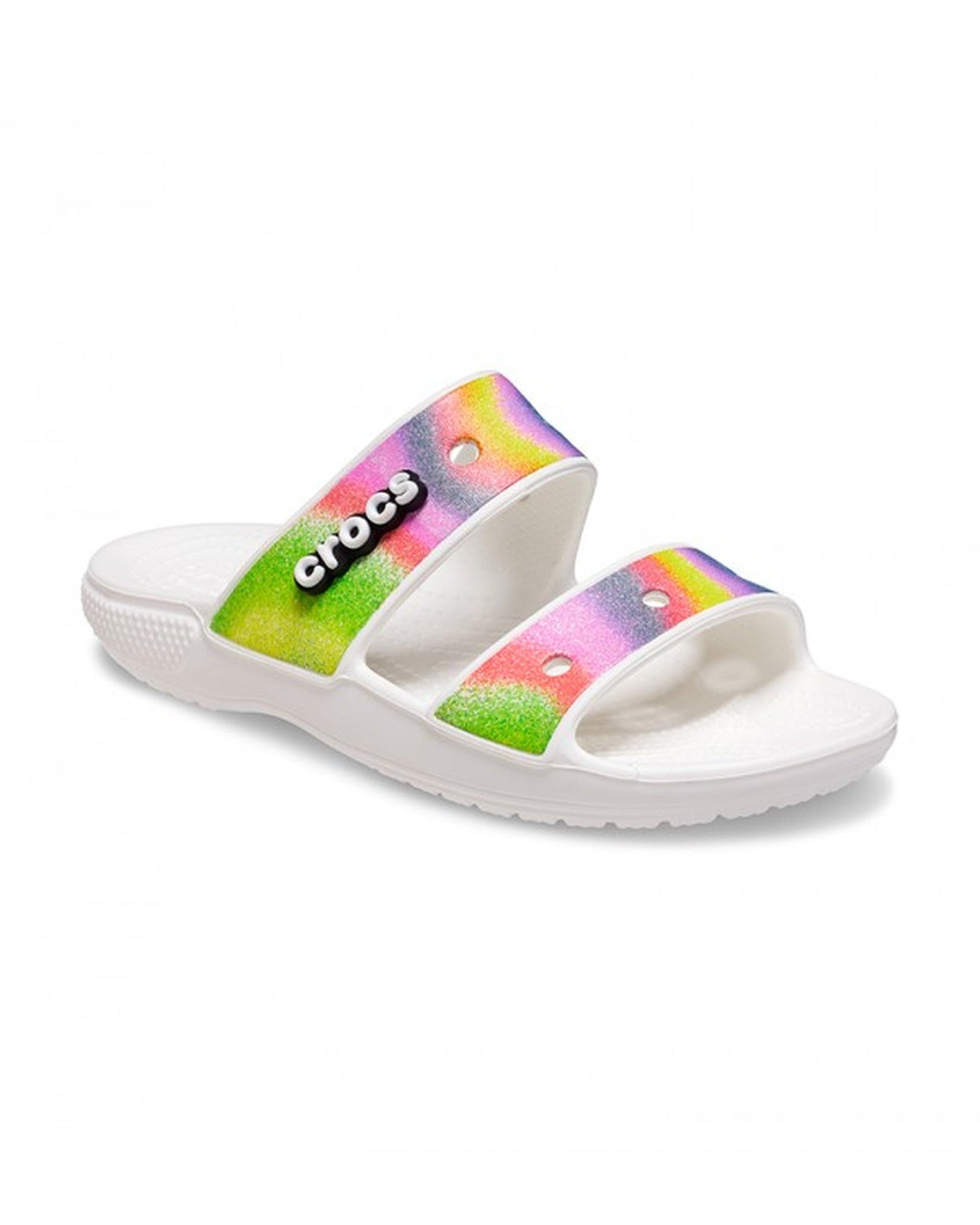 Unisex Adult-Crocs-Classic Sandal 208055-94S White/Multi-UK-10