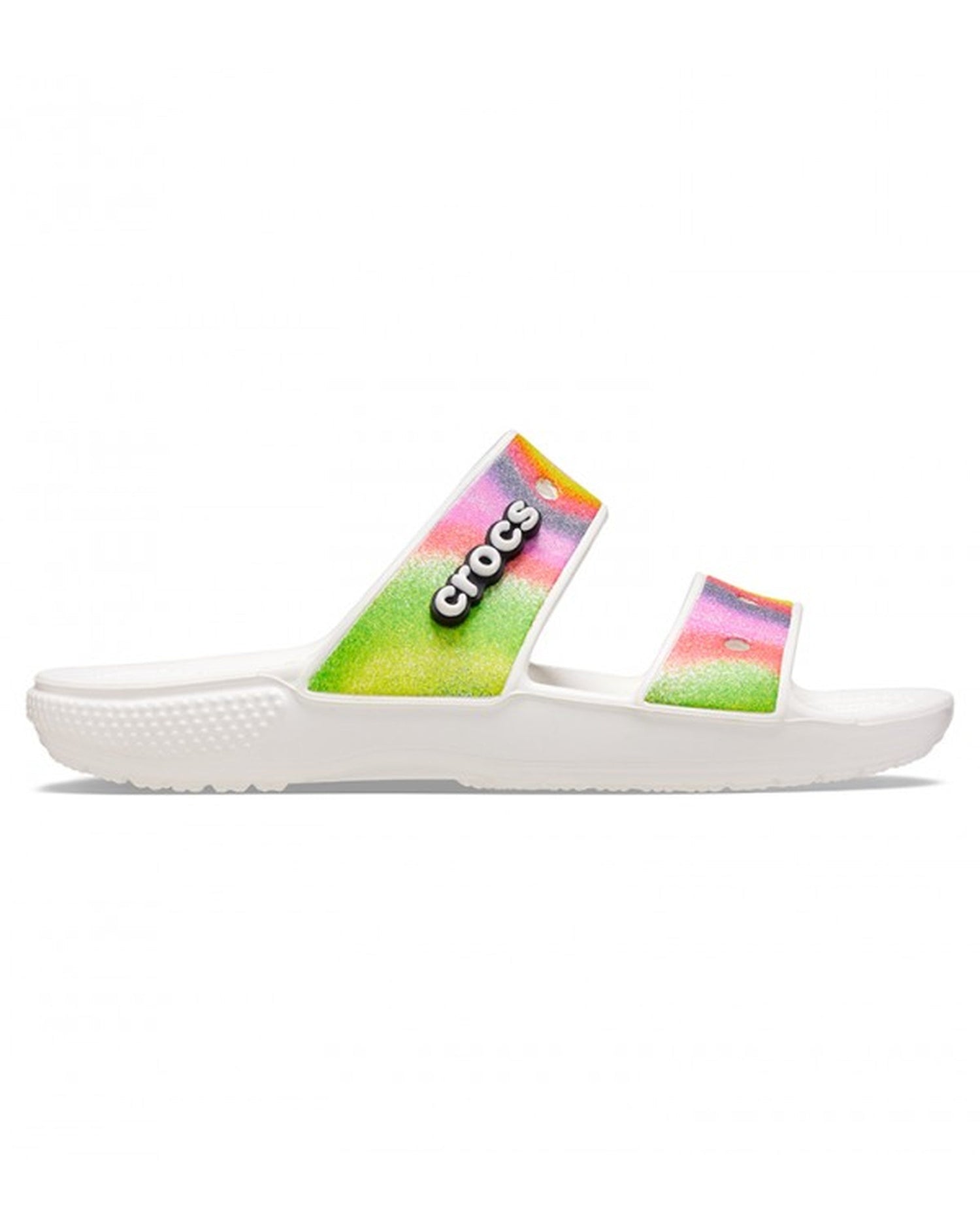 Unisex Adult-Crocs-Classic Sandal 208055-94S White/Multi-UK-10