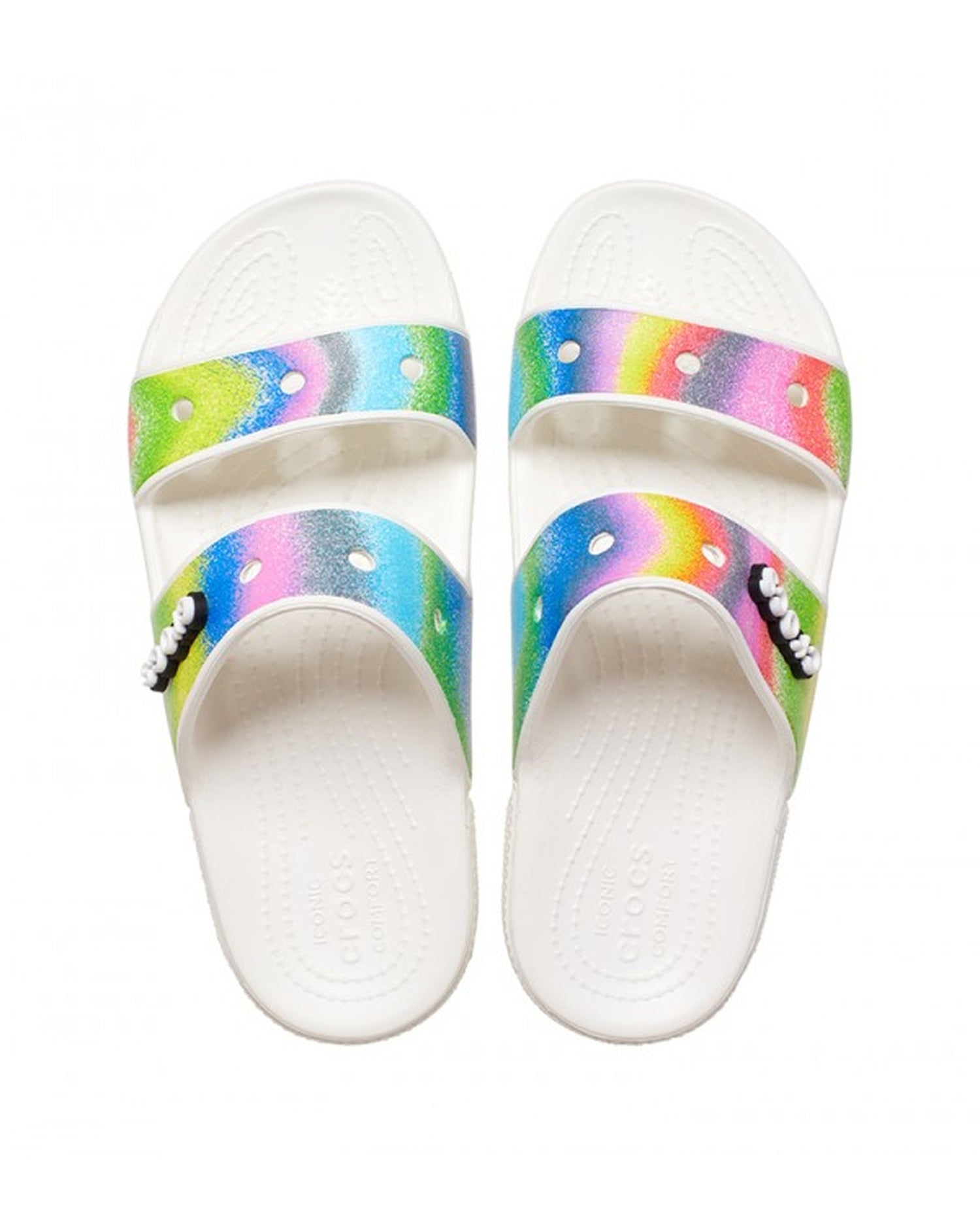 Unisex Adult-Crocs-Classic Sandal 208055-94S White/Multi-UK-10