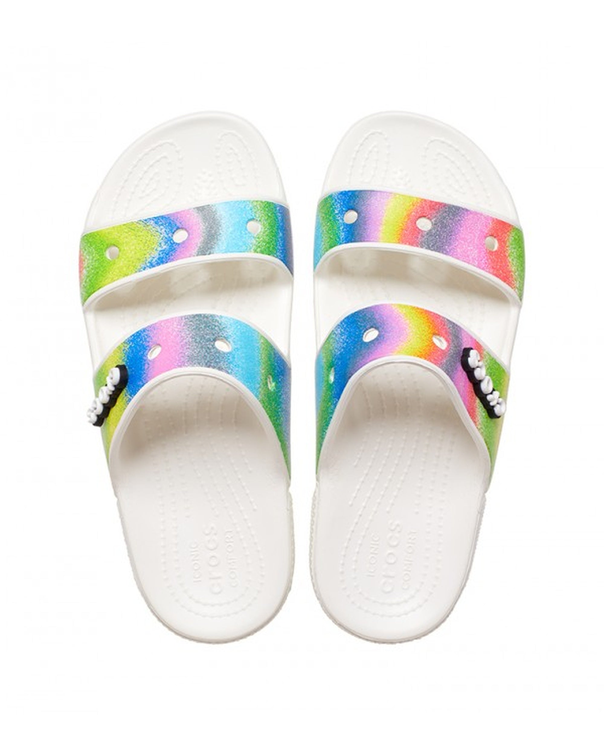 Unisex Adult-Crocs-Classic Sandal 208055-94S White/Multi-UK-10