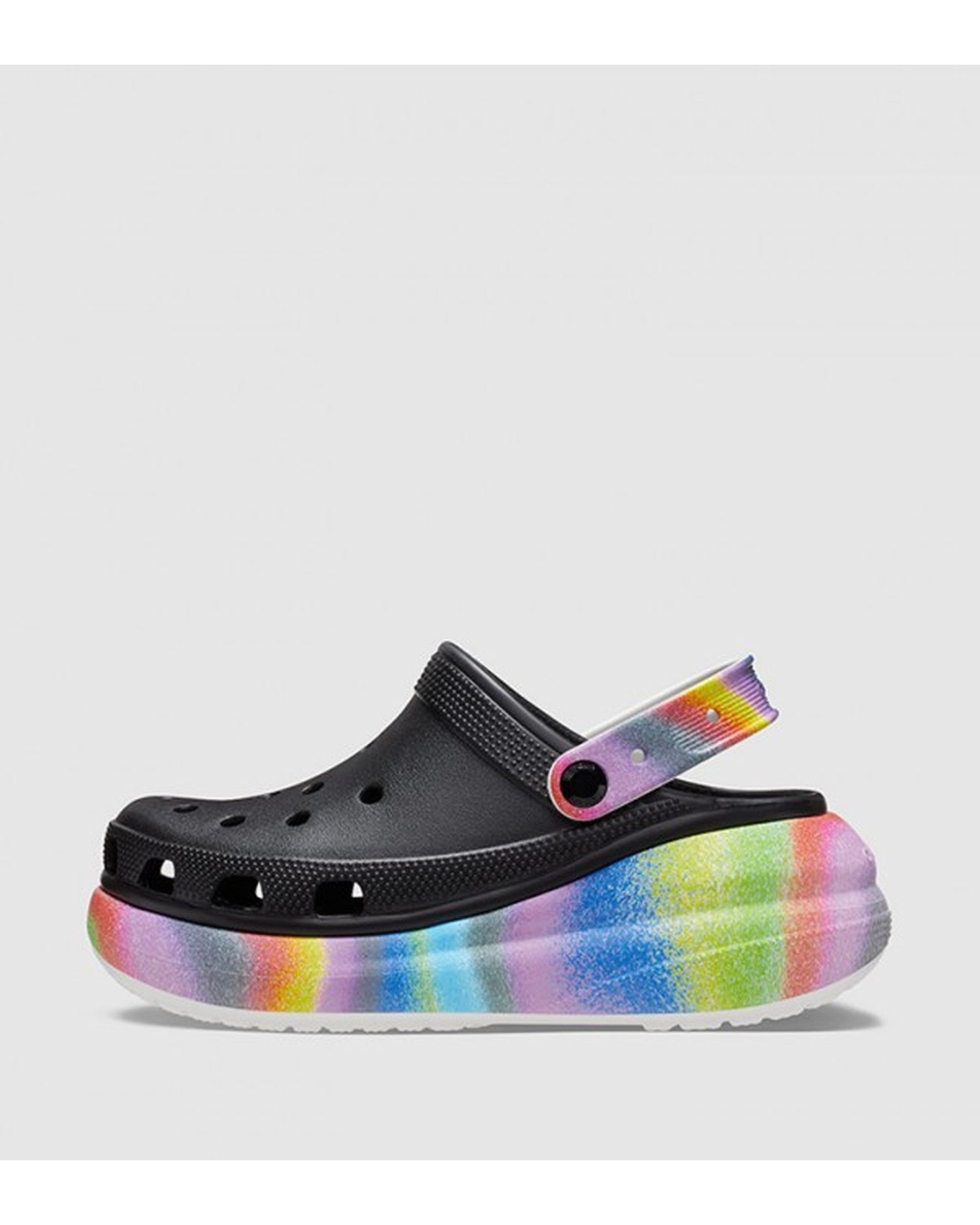 Unisex Adult-Crocs-Classic Clog 208057-0C4 Black/Multi-UK-10
