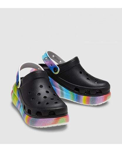 Unisex Adult-Crocs-Classic Clog 208057-0C4 Black/Multi-UK-10