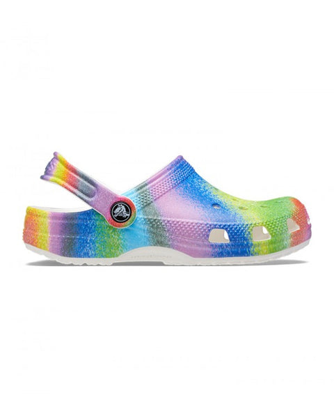 Crocs Classic Clog — Boys, White/Multi (208080)