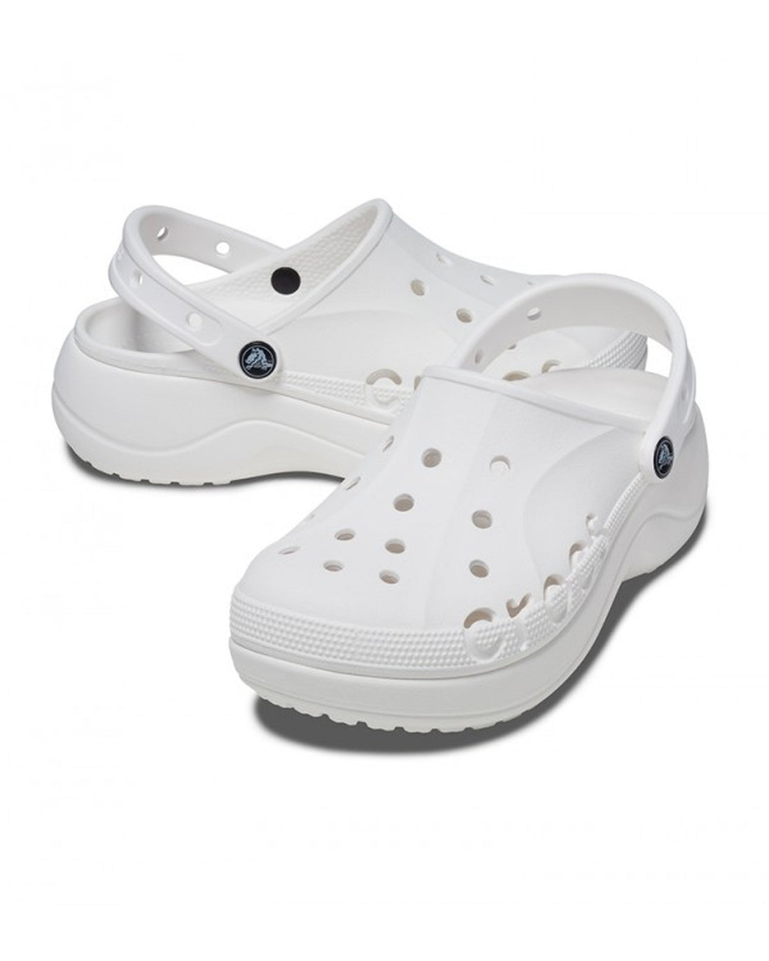 Women-Crocs-Baya Clog 208186-100 White-UK-9