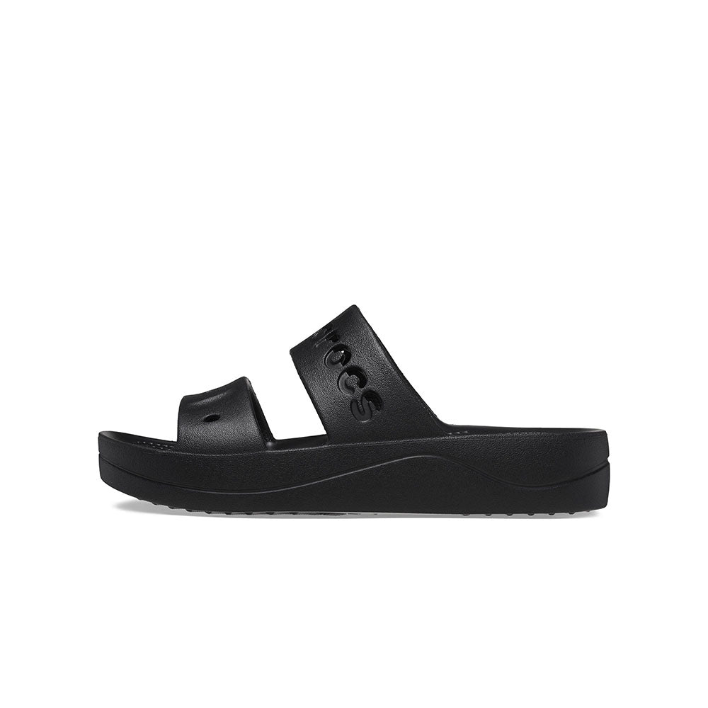 Crocs Baya Platform Sandal Blk Croslite Sandal (208188)