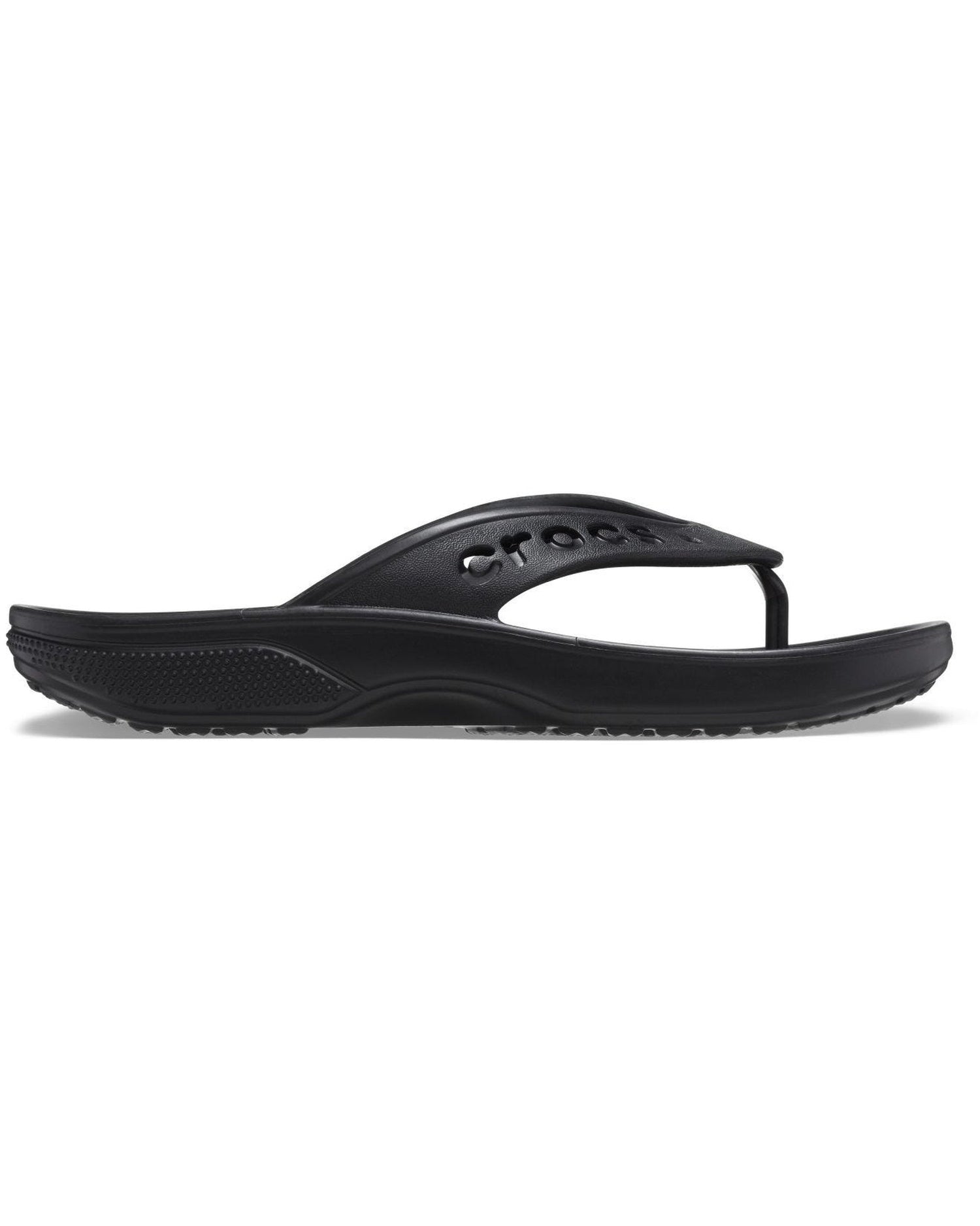 Unisex Adult-Crocs-Baya Flip 208192-001 Black-UK-10