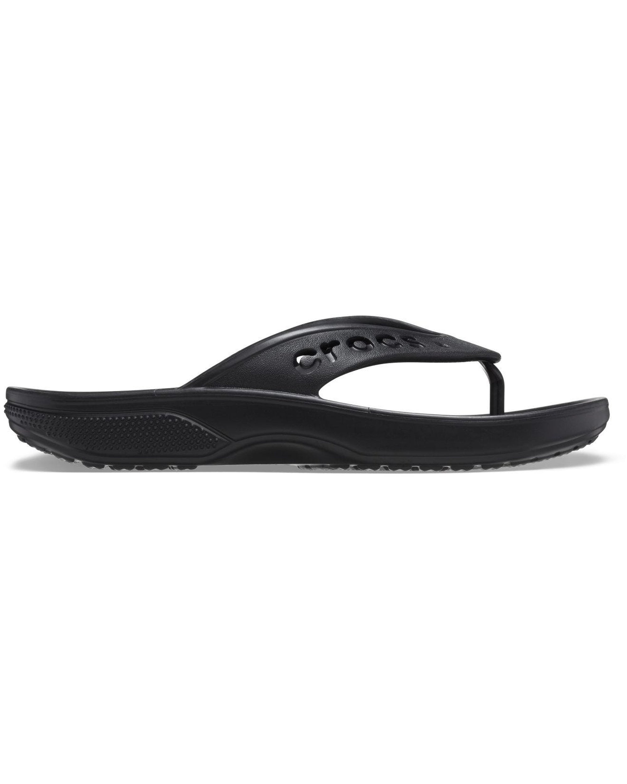 Unisex Adult-Crocs-Baya Flip 208192-001 Black-UK-10