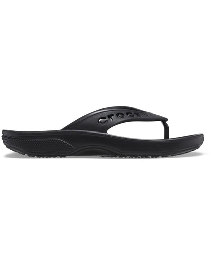 Unisex Adult-Crocs-Baya Flip 208192-001 Black-UK-10