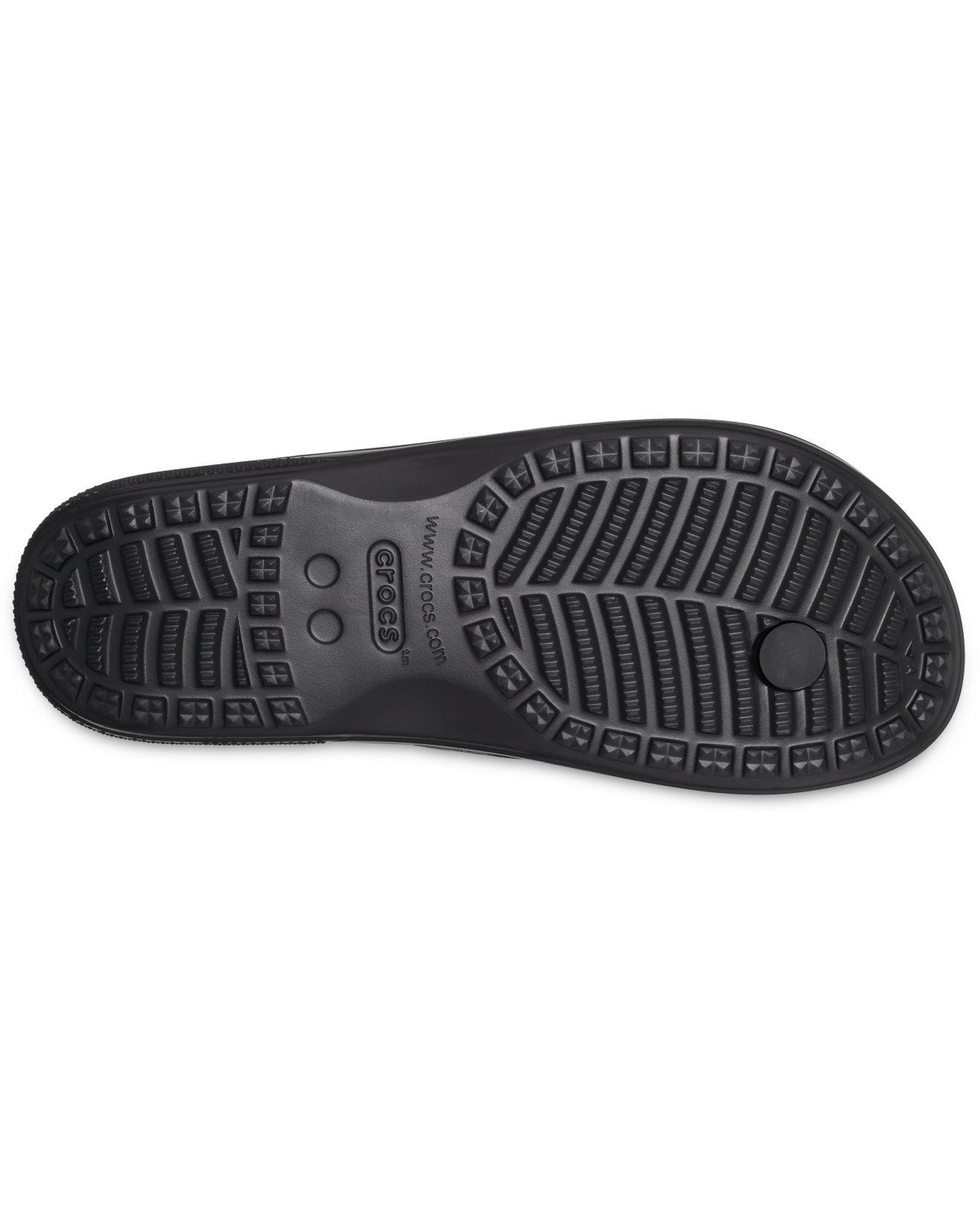 Unisex Adult-Crocs-Baya Flip 208192-001 Black-UK-10