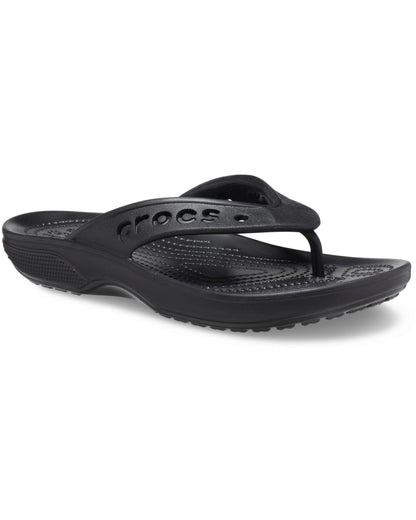 Unisex Adult-Crocs-Baya Flip 208192-001 Black-UK-10