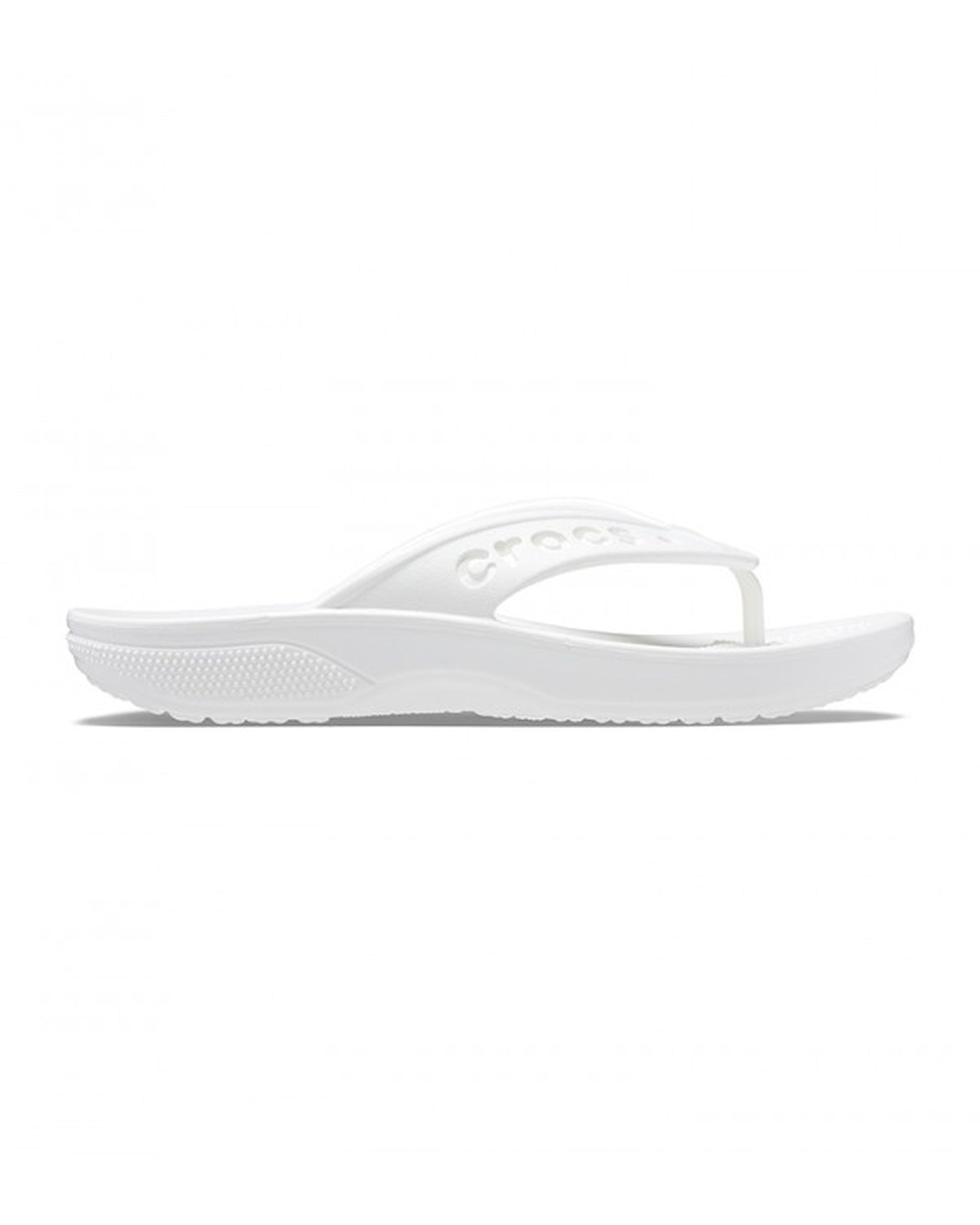 Unisex Adult-Crocs-Baya Flip 208192-100 White-UK-10
