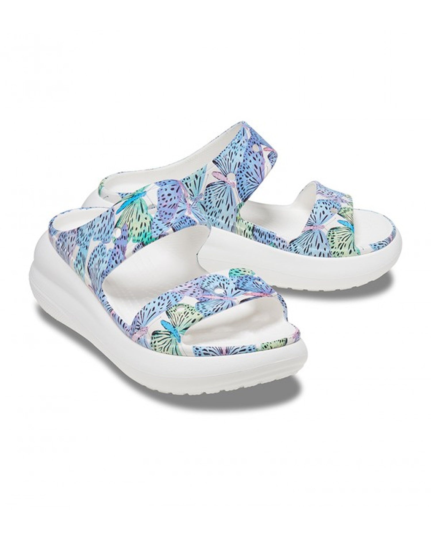 Unisex Adult-Crocs-Classic Sandal 208247-94S White/Multi-UK-10