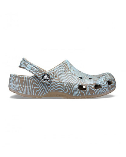 Unisex Adult-Crocs-Classic Clog 208263-2F9 Khaki/Multi-UK-10