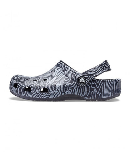 Unisex Adult-Crocs-Classic Clog 208263-4LF Deep Navy/Multi-UK-10
