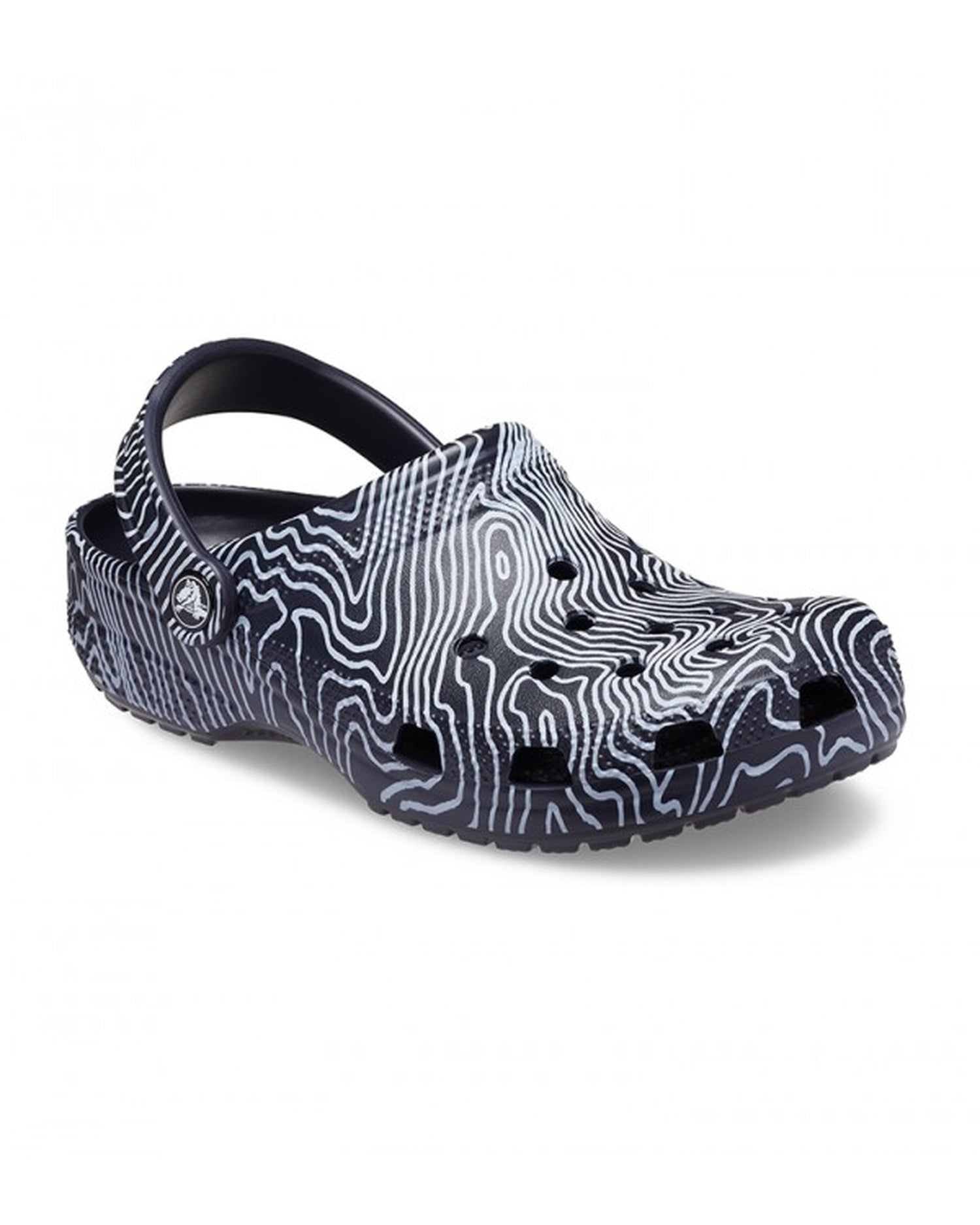 Unisex Adult-Crocs-Classic Clog 208263-4LF Deep Navy/Multi-UK-10