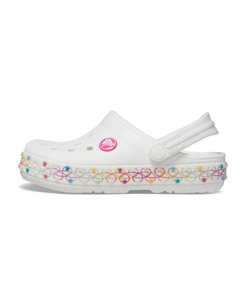 Crocband-Clog-Unisex Kids-White/Multi-208270-94S