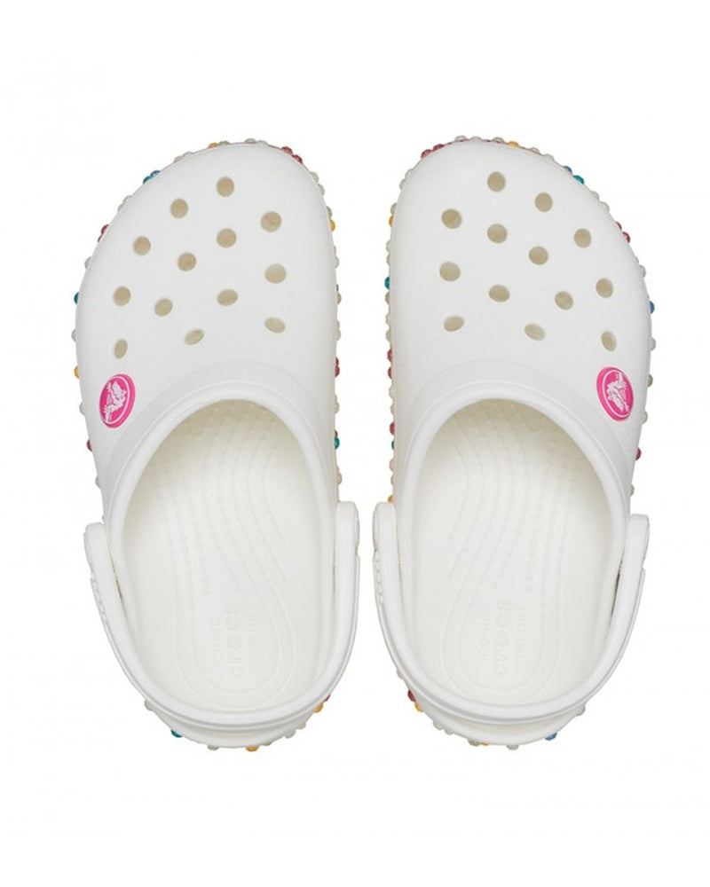 Crocband-Clog-Unisex Kids-White/Multi-208270-94S