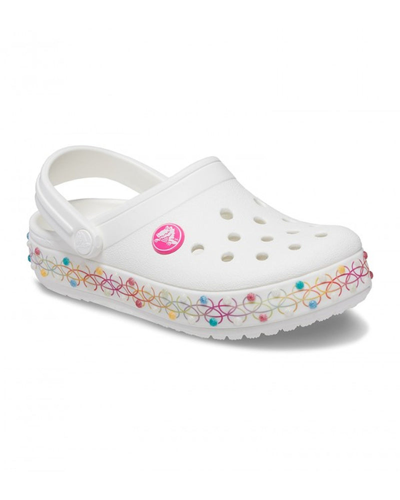 Crocband-Clog-Unisex Kids-White/Multi-208270-94S
