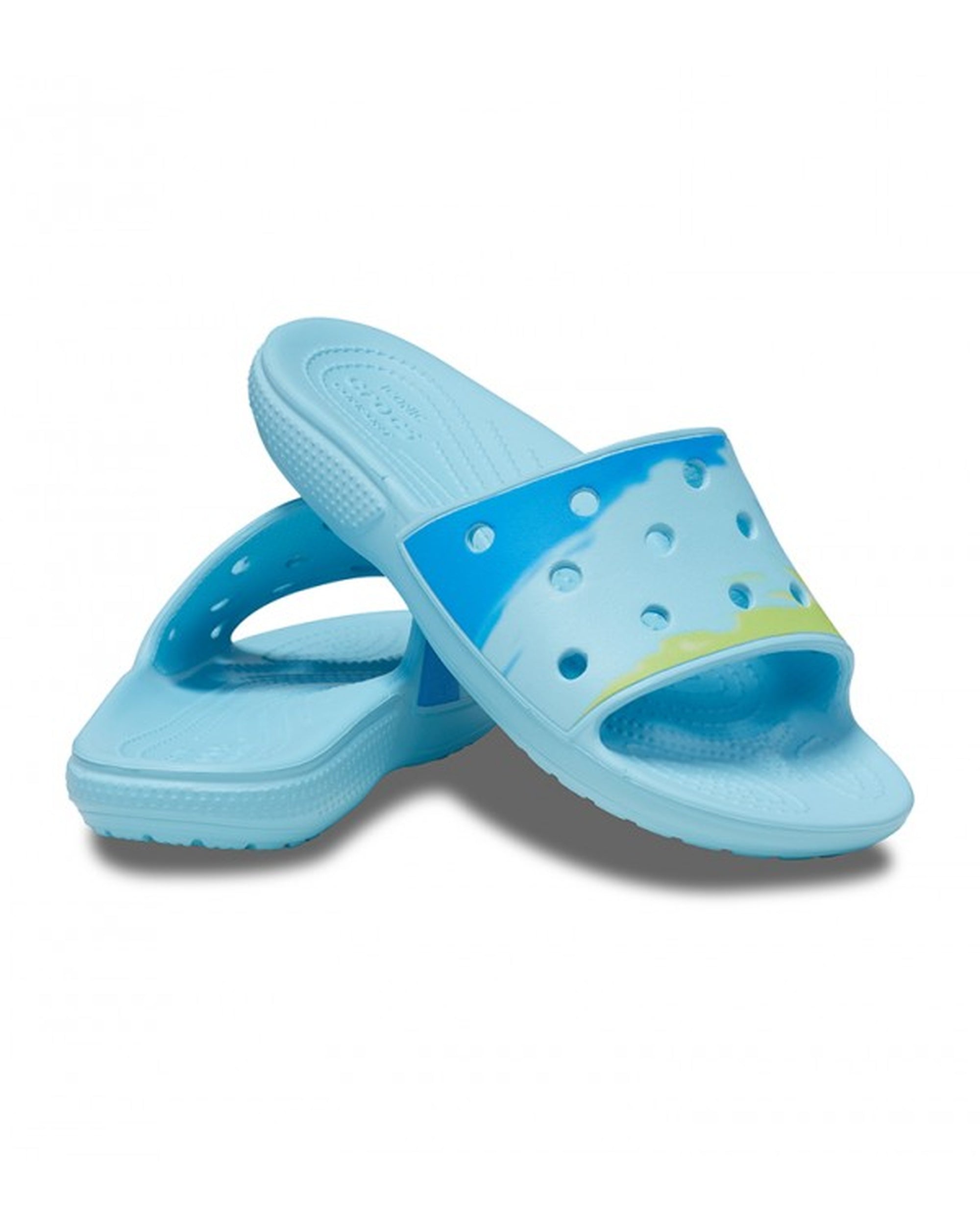 Unisex Adult-Crocs-Classic Slide 208276-4LE Arctic/Multi-UK-10