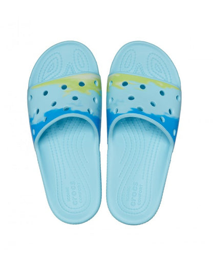 Unisex Adult-Crocs-Classic Slide 208276-4LE Arctic/Multi-UK-10