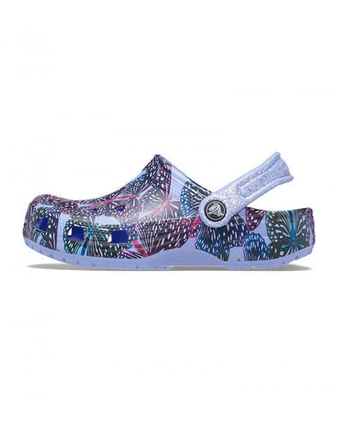 Crocs Classic Clog — Girls, Moon Jelly/Multi (208297)