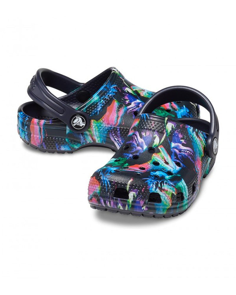 Classic-Clog-Unisex Kids-Deep Navy/Multi-208303-4LF