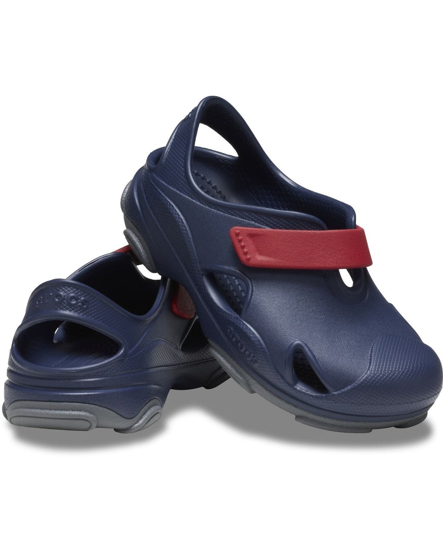 Crocs-Kids All Terrain Sandal 208351-4CC Navy/Pepper-1-1.5 Years - 11.5 Cm