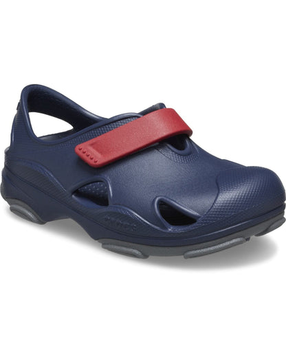Crocs-Kids All Terrain Sandal 208351-4CC Navy/Pepper-1-1.5 Years - 11.5 Cm