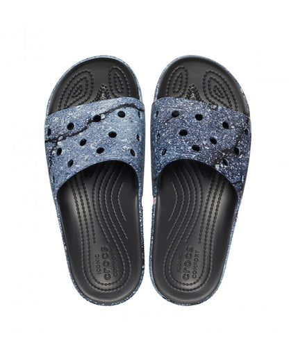 Unisex Adult-Crocs-Classic Slide 208376-988 Multi/Black-UK-10
