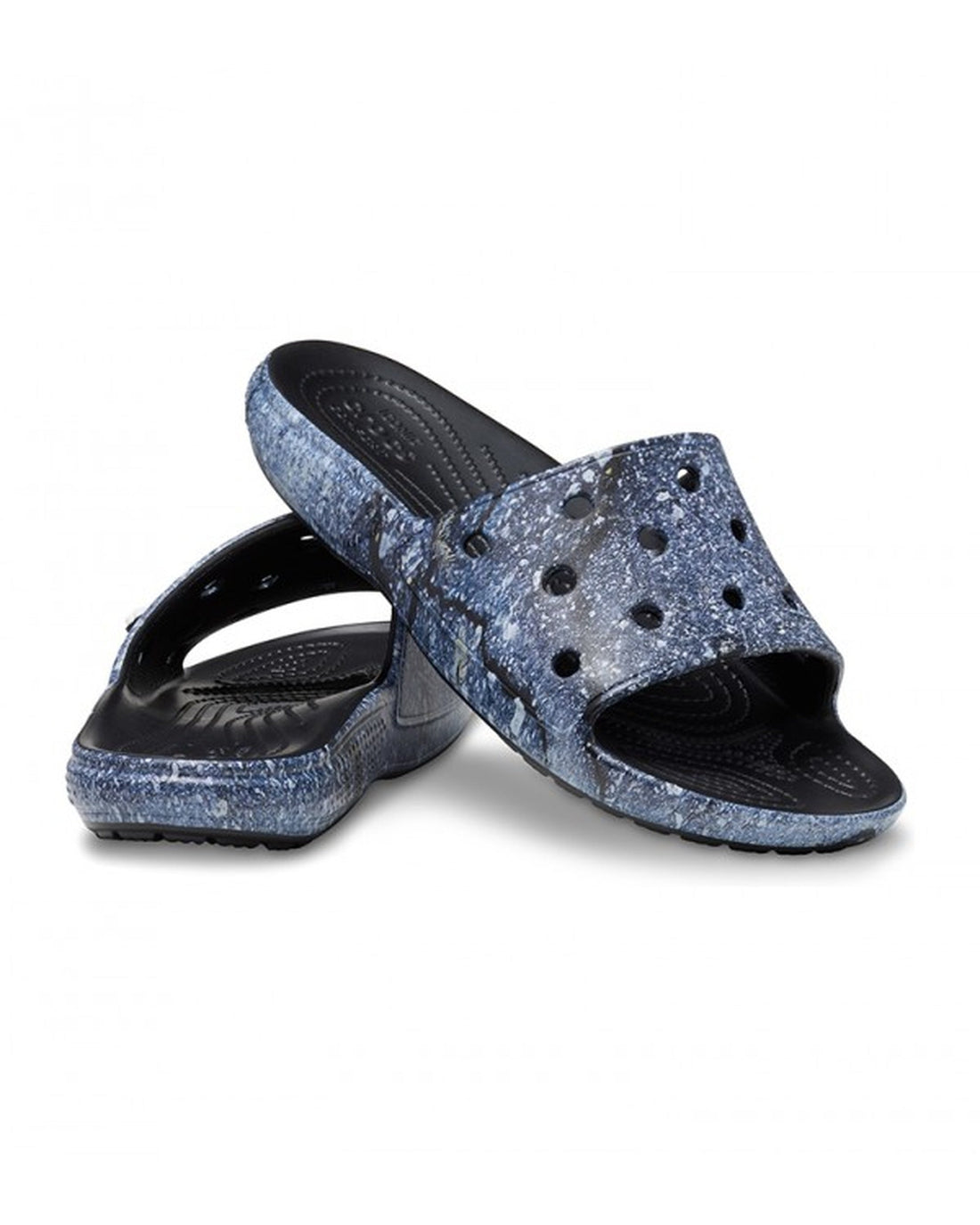 Unisex Adult-Crocs-Classic Slide 208376-988 Multi/Black-UK-10