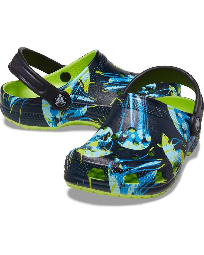 Classic-Clog-Unisex Kids-Limeade/Multi-208456-3UF