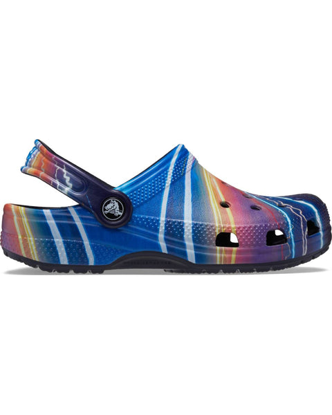 Crocs Classic Clog — Toddlers, Deep Navy/Multi