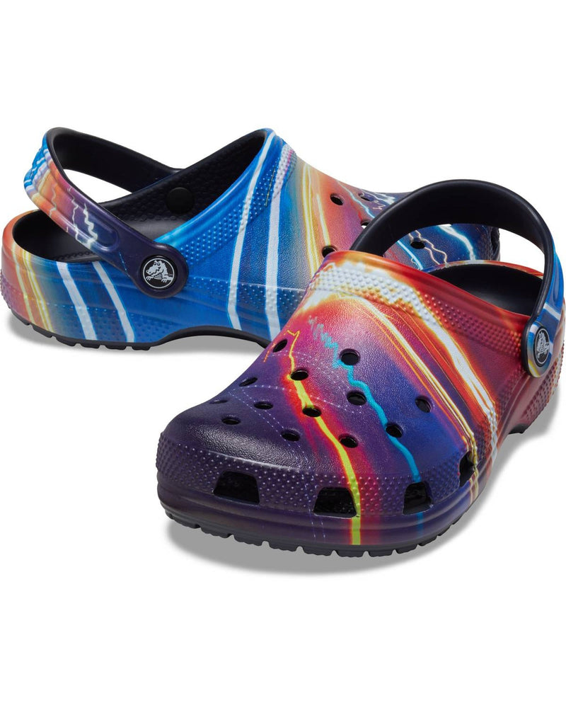 Classic-Clog-Unisex Kids-Deep Navy/Multi-208456-4LF
