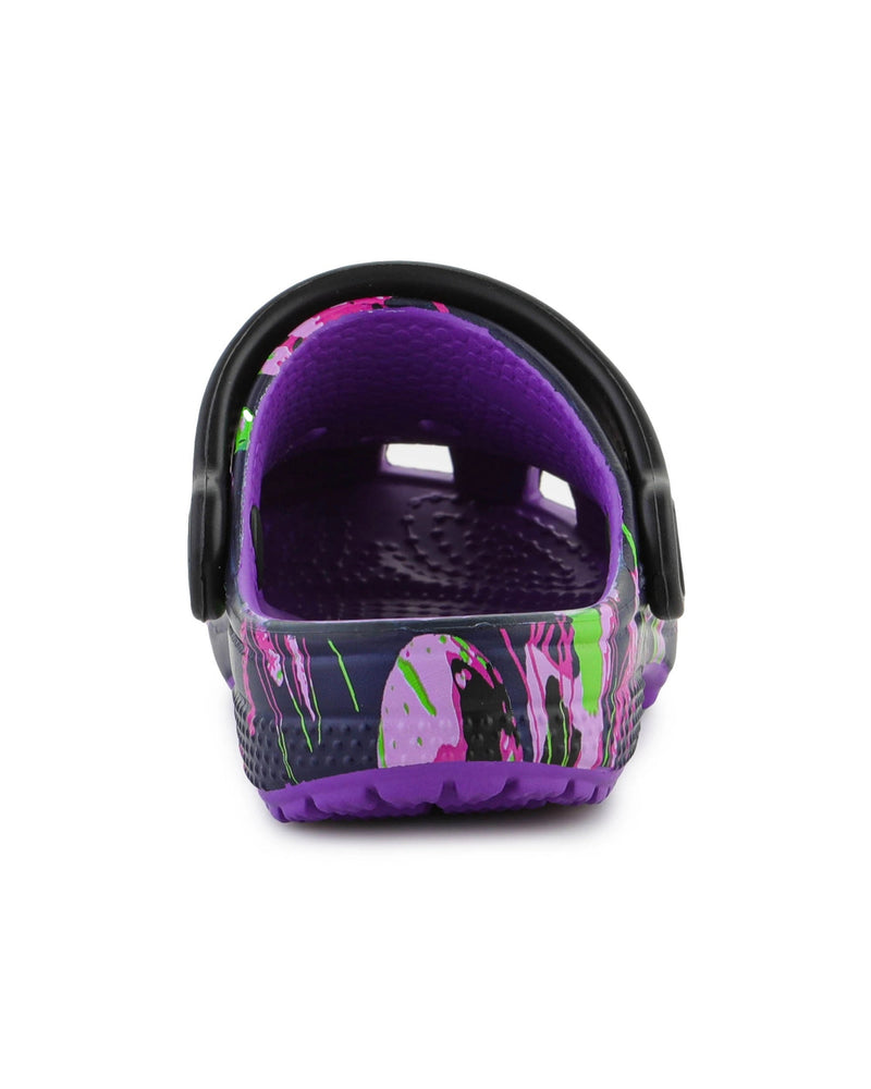 Classic-Clog-Unisex Kids-Neon Purple/Multi-208456-573