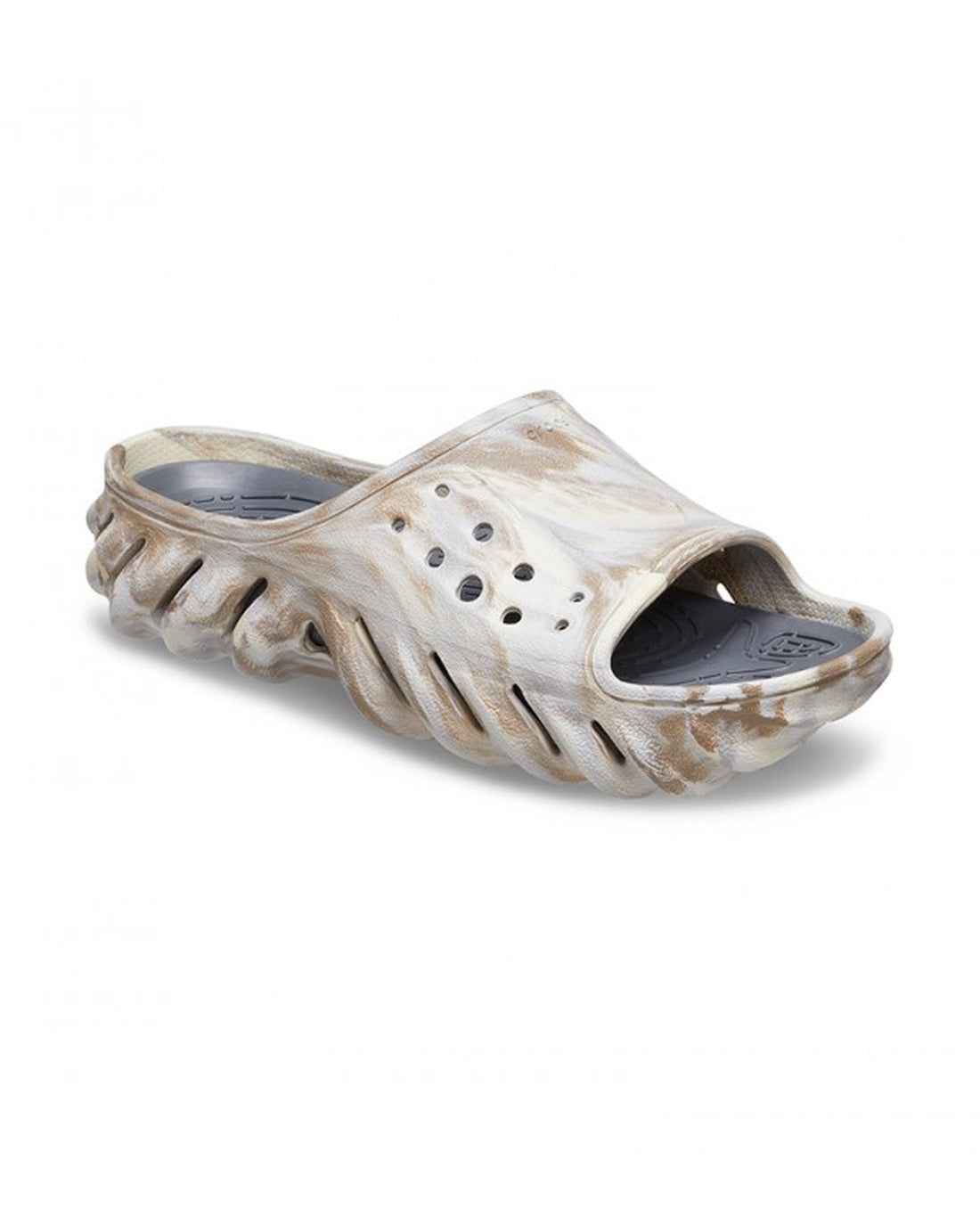 Unisex Adult-Crocs-Echo Slide 208467-2Y3 Bone/Multi-UK-9